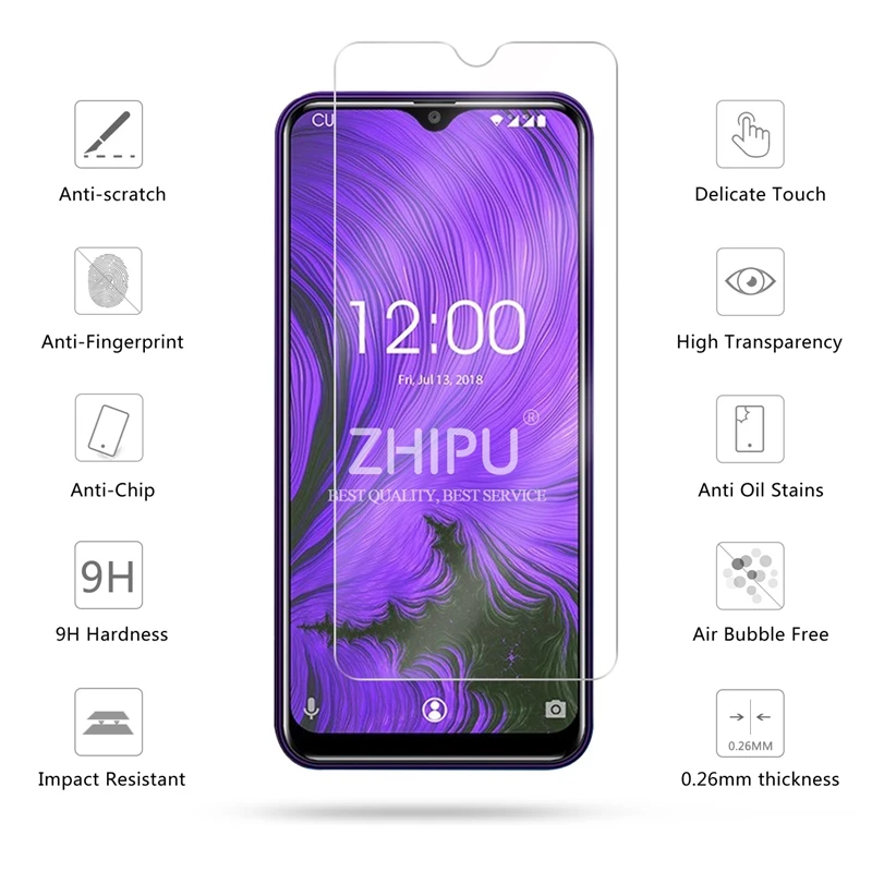 2 Pcs Tempered Glass For Oukitel C15 Pro Screen Protector 2.5D 9H Protective Film | Мобильные телефоны и аксессуары