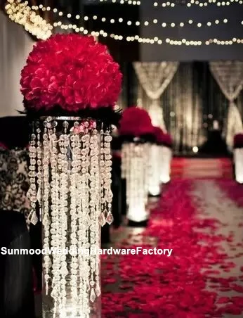 new comming clear acrylic crystal table candle holder for centerpiece weddings decoration | Дом и сад