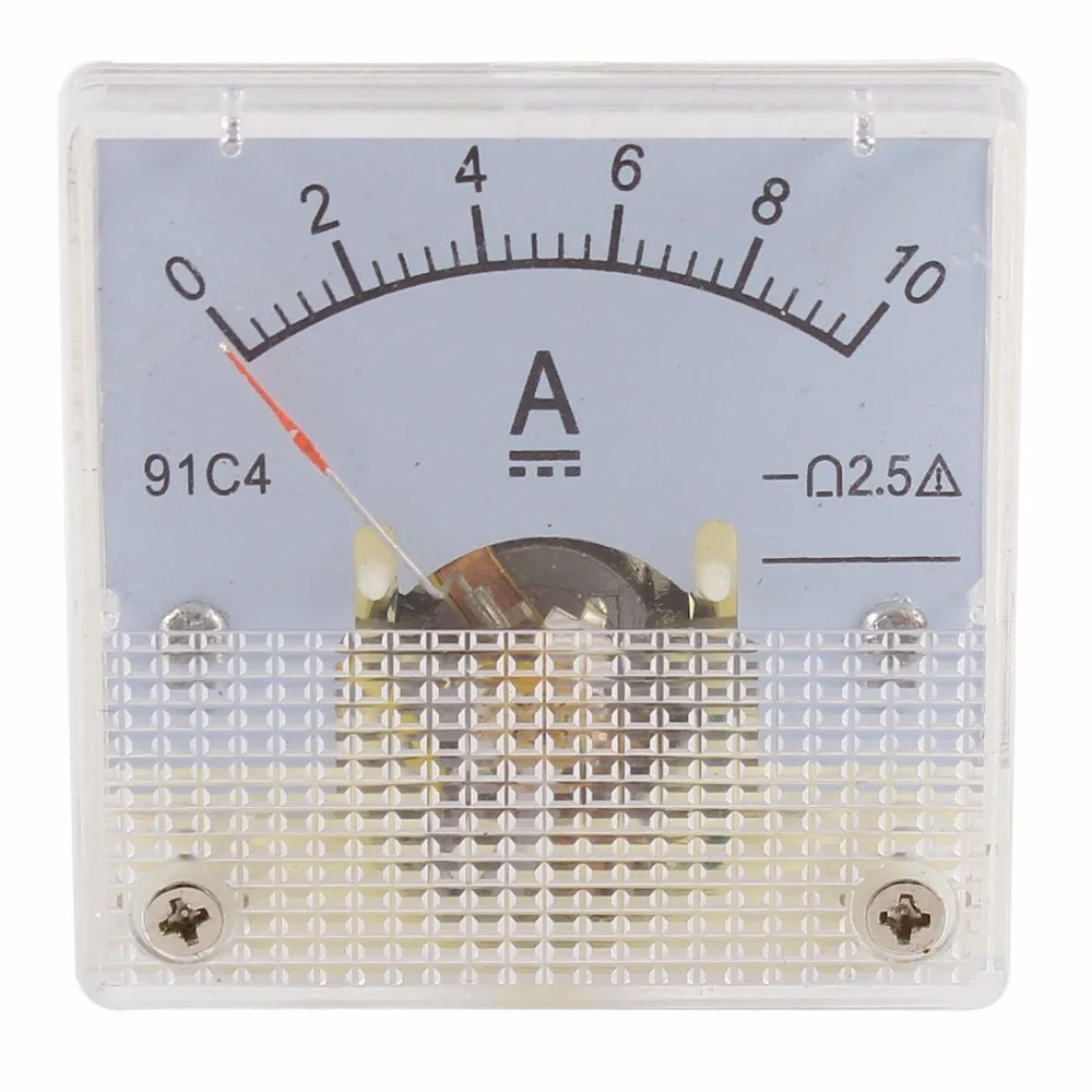91C4 постоянный ток 10 А аналоговый фотометр амперметр|analog panel ammeter|dc analog ammeteranalog ammeter