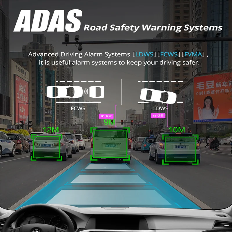 Видеорегистратор автомобильный 10 дюймов 4G Android HD 1080P Wi-Fi GPS ADAS | Автомобили и