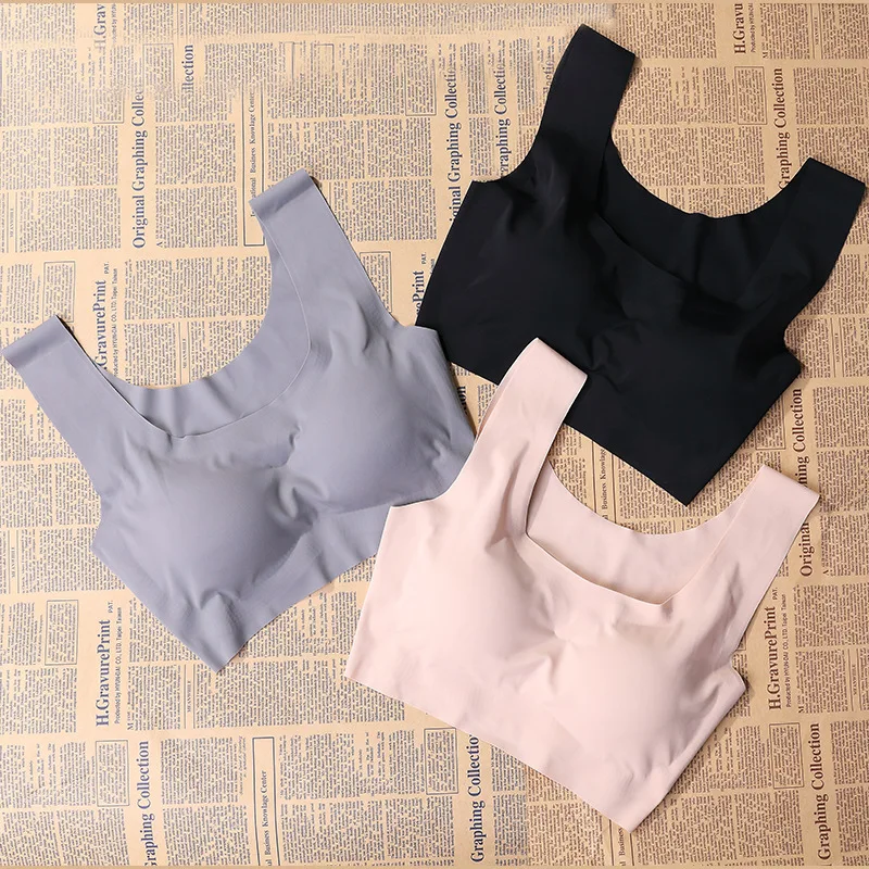 Нижнее белье бесшовное нижнее Беспроводной завернутый жилет Фитнес женский