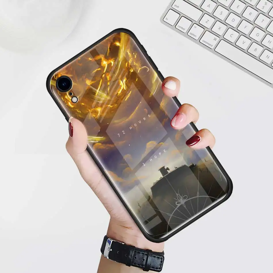 Легенда о Зельде игра закаленное стекло чехол для Apple iPhone XR 7 8 6 6 S Plus X XS MAX чехол для сотового телефона чехол