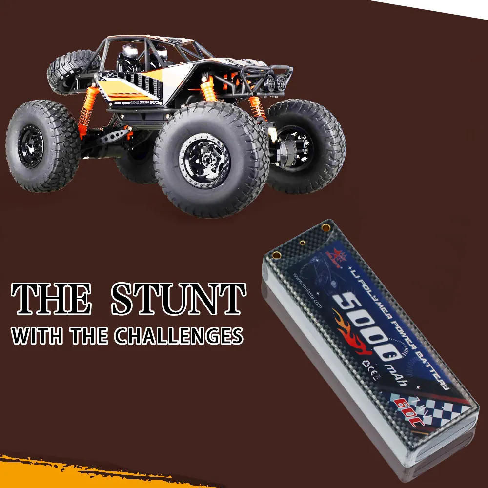 

Melasta 2S RC Lipo Battery 7.4V 5Ah 60C Deans T Plug for RC Car Quadcopter Helicopter RC Airplane Boat Model Remote Control toys