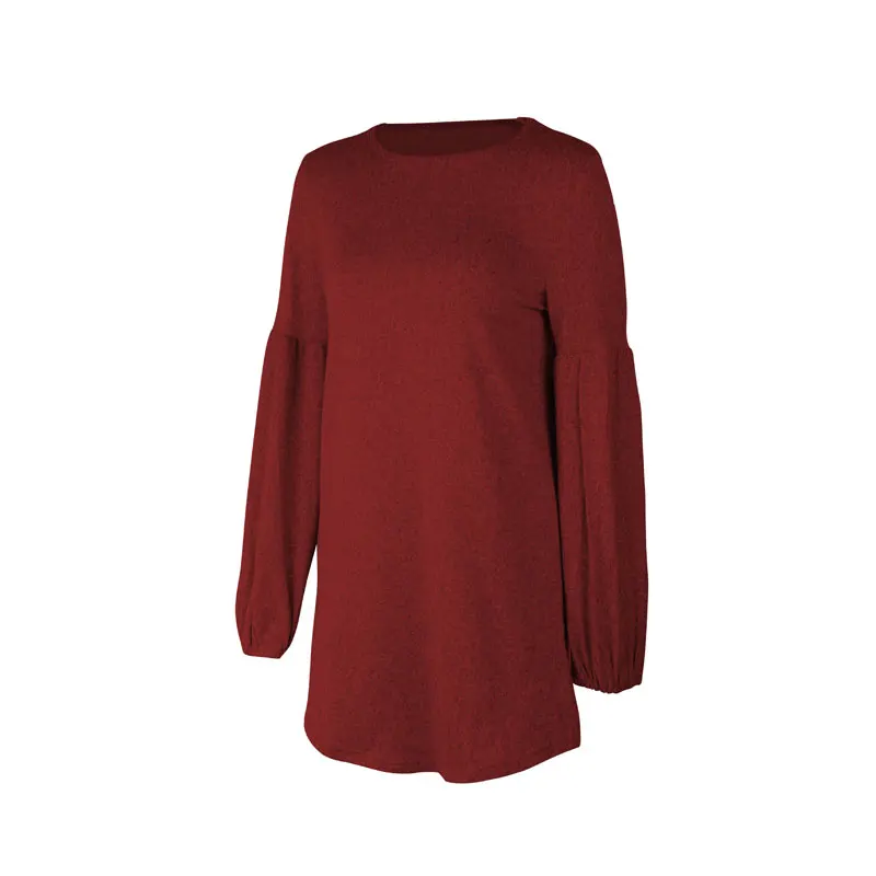 Весна 2020 платье-свитер для женщин миди женские повседневные трикотажные платья с