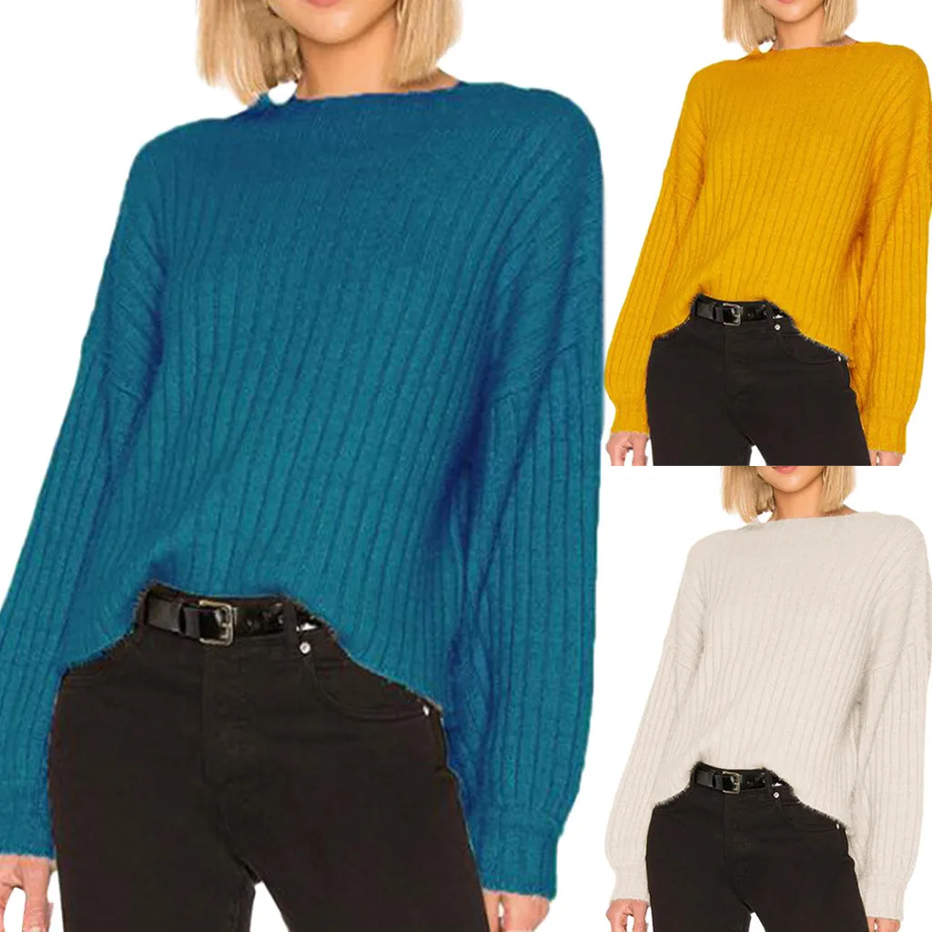 JAYCOSIN свитер mujer invierno 2019 Женский Повседневный длинный рукав Весна Осень