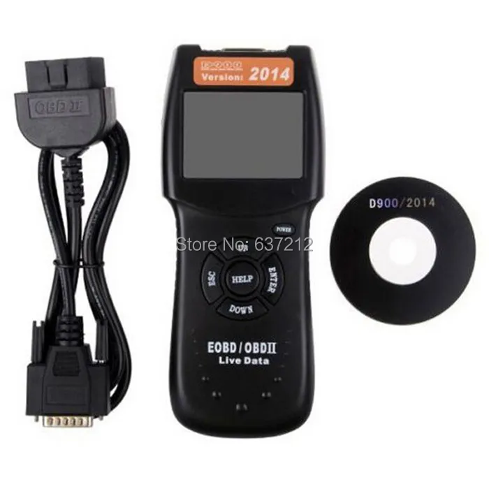 Диагностический сканер Can Scan Tool OBD2 EOBD Live PCM считыватель кодов данных D900 извлекает