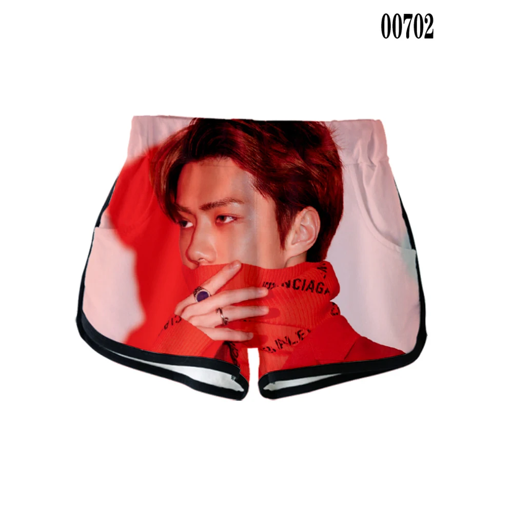 Женские шорты EXO Love Shot с 3D принтом горячая Распродажа 2019 модная повседневная