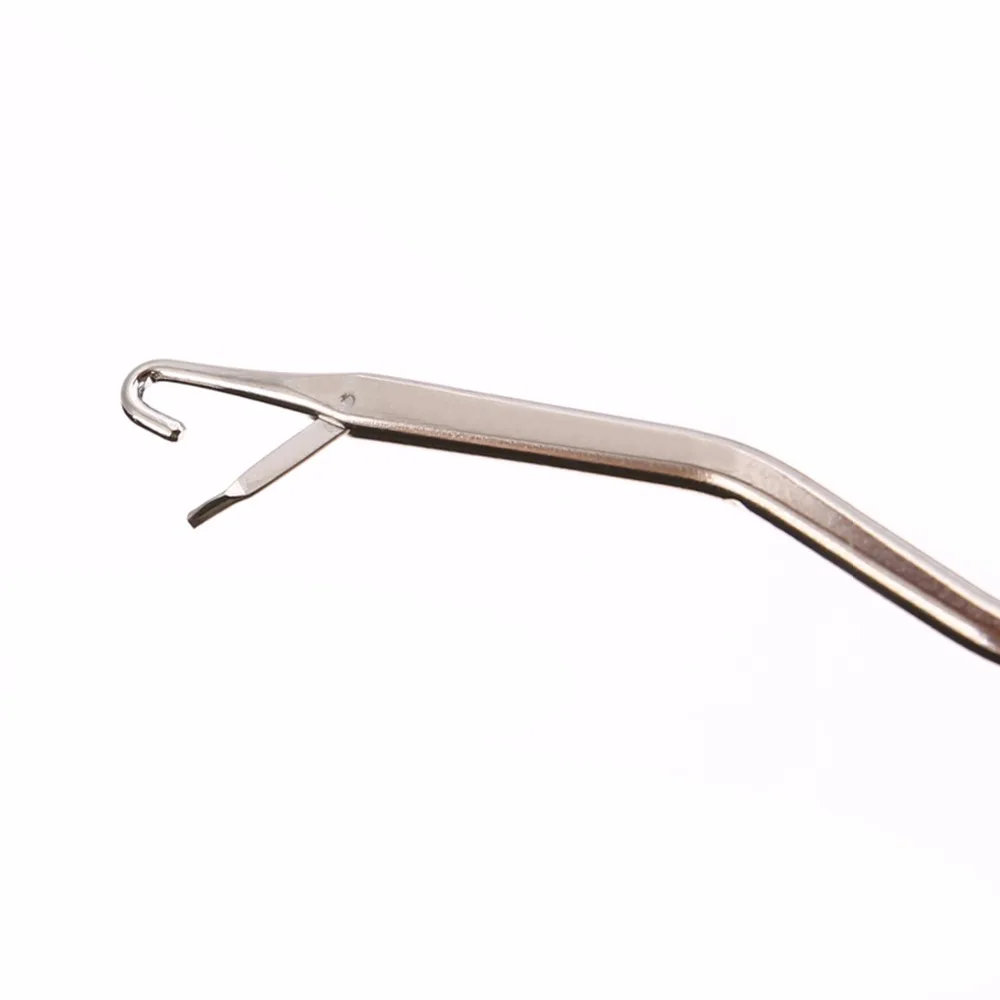 1pc Latch Crochet Hook Wooden Handle Needle Puller Tool For Canvas Mat Rug Craft