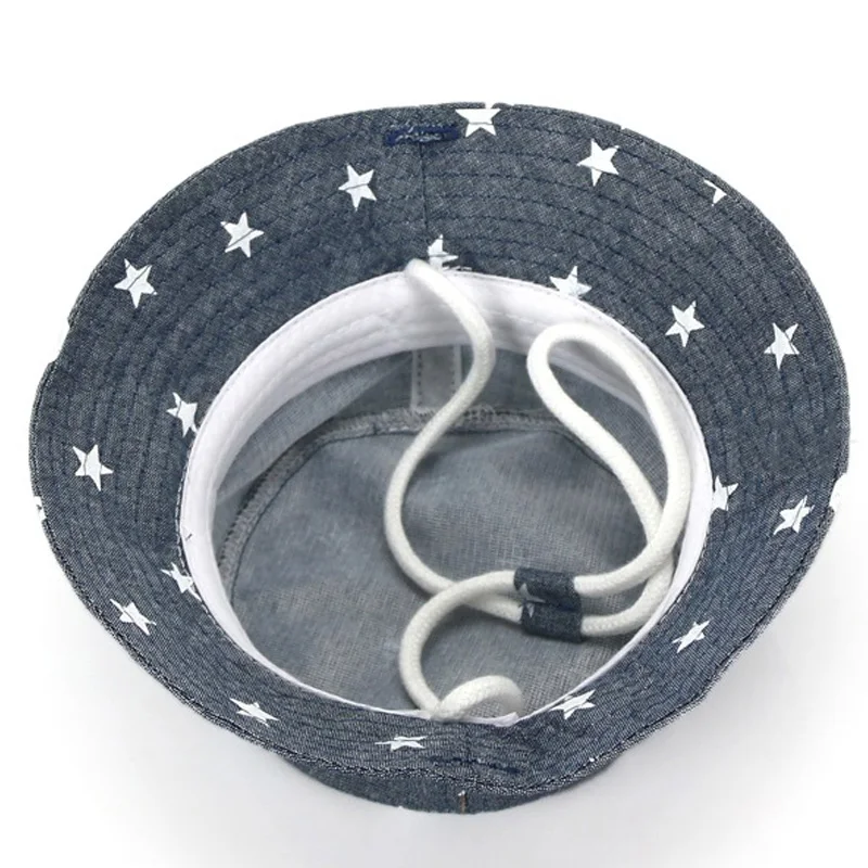 Baby Soft Cotton Summer Hat Infant Newborn Bucket Denim Toddler Kids Tractor Cap Boys Girls Star Sun | Детская одежда и обувь