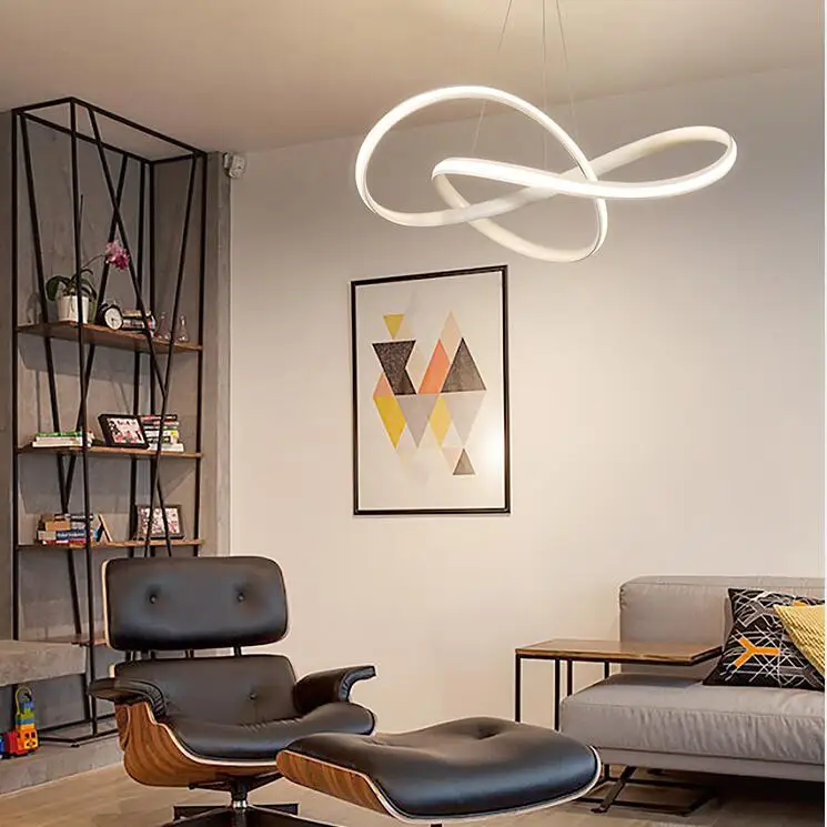 

3 головками и включает 6 головок новые творческие современные светодиодный подвесные светильники волна подвесной светильник столовая гост...