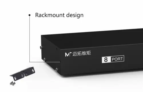 MT-VIKI 8 Port Smart KVM Switch Manual Key Press VGA USB Wired Remote Extension Switcher 1U Console with Original Cable 801UK-L |