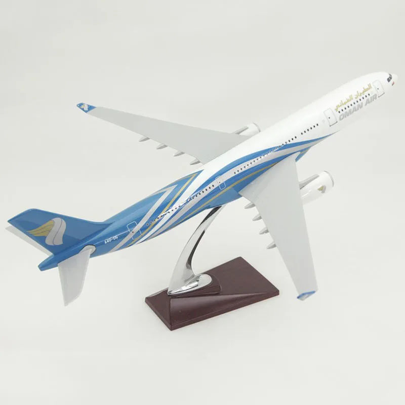 

47CM 1:160 Scale Airbus A330 Model OMAN AIR Airlines with Base Resin Aircraft Plane Collectible Display Model Toy Collection Toy