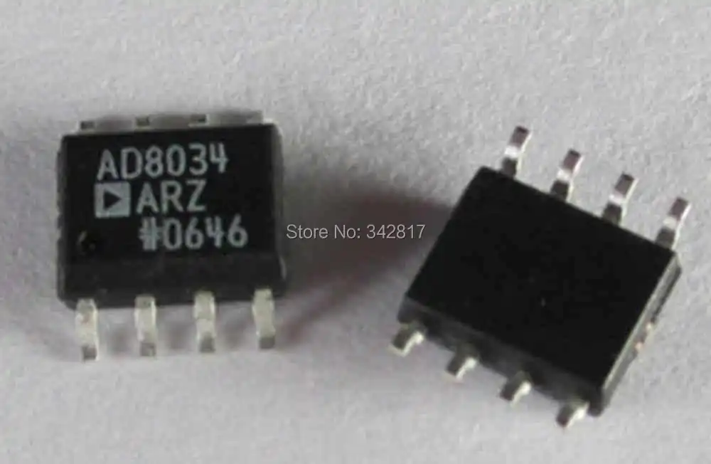 AD8034ARZ IC OPAMP VFB 80 МГц RRO 8soic | Электронные компоненты и принадлежности
