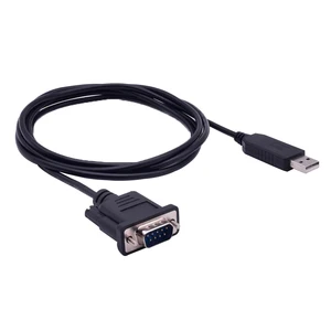 USB to Serial Adapter, FTDI Chipset USB 2.0 to Serial (9-Pin) DB-9 Male RS-232 COM Port Converter Cable with Thumbscrews