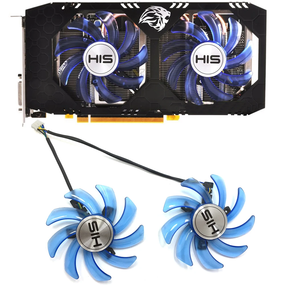 Оригинальный охлаждающий вентилятор для ПК 85 мм Φ 4PIN HIS RX470 FDC10U12S9 C RX 470 Turbo 4 Гб OC RX474