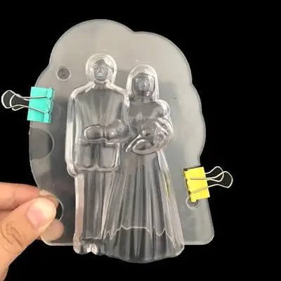 3D шоколадная форма для свадебных влюбленных конфеты Сахарная паста формы