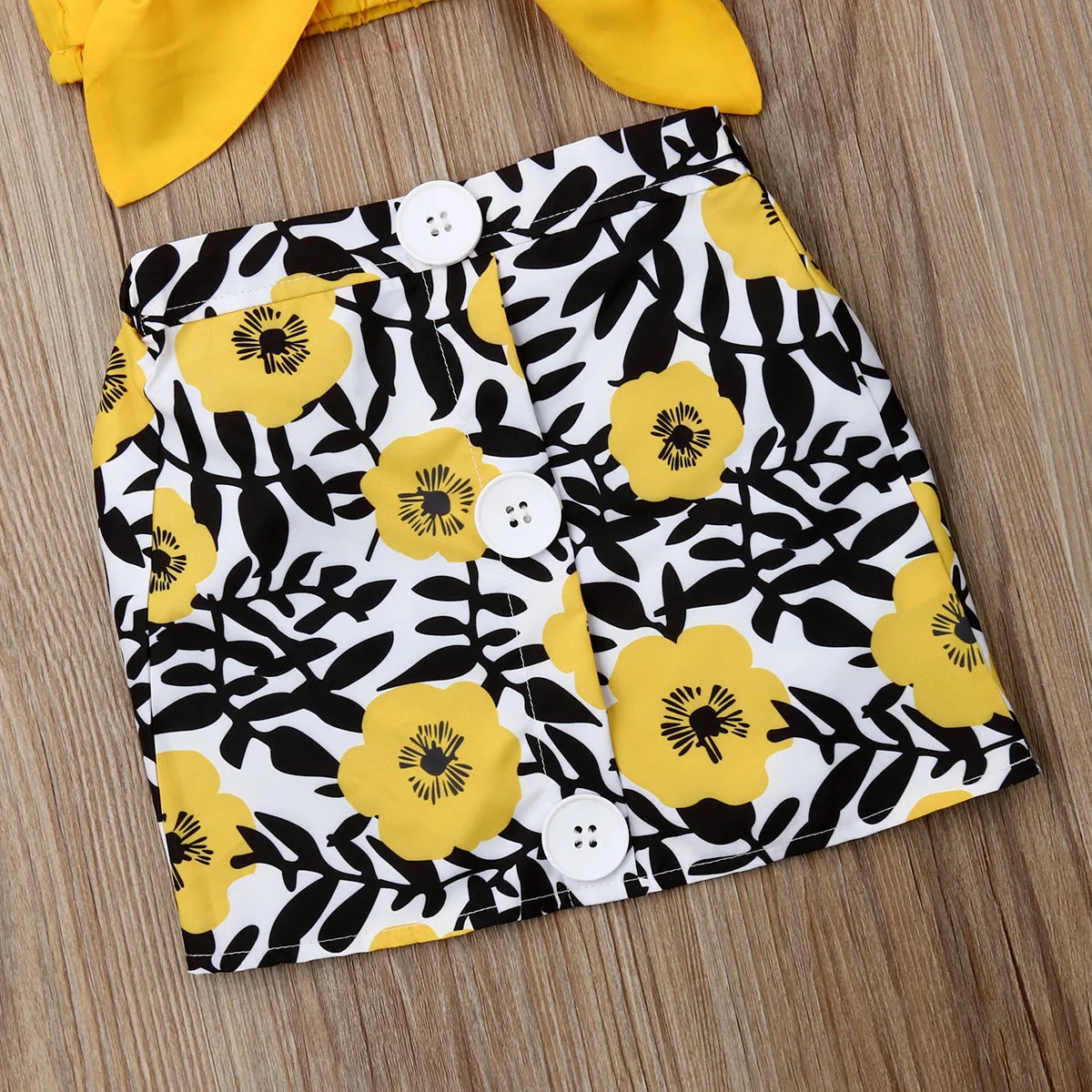 pudcoco 2019 Children Clothing Suits For Girls Clothes Kids Toddler Enfant Fille Infantis Outfits Bow-knot Crop Tops+Skirt 6M-4T | Мать и