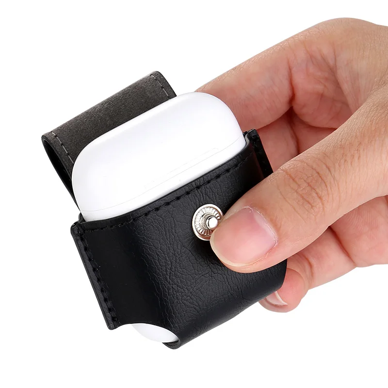 

Чехол из искусственной кожи для Apple Airpods, 5 цветов