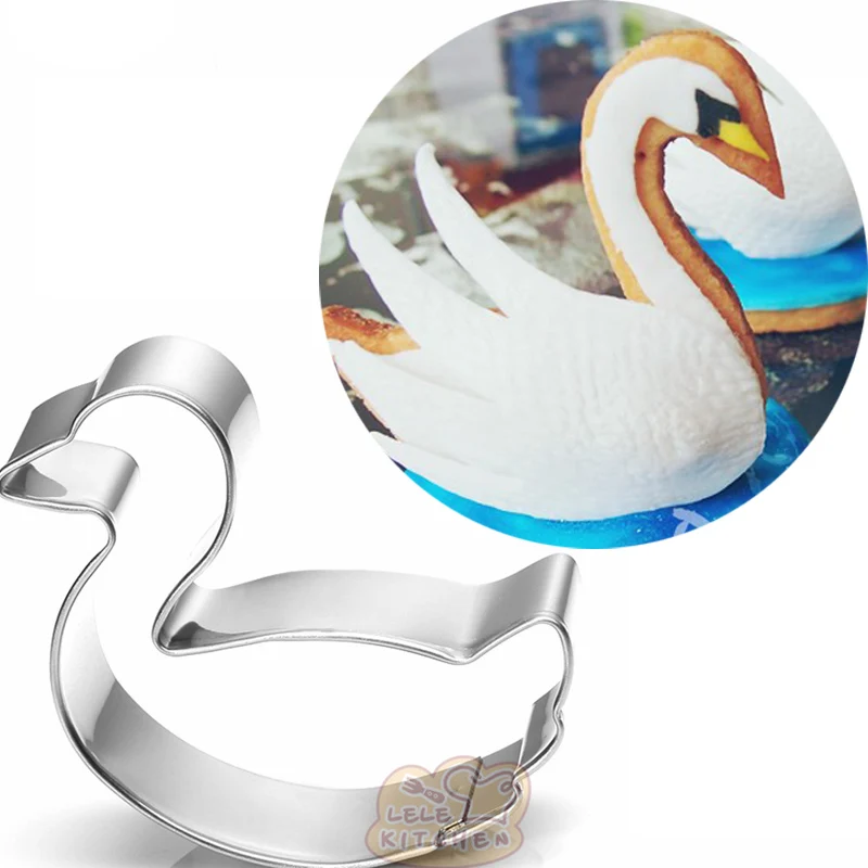 10 шт. металлический резак для печенья с лебедем украшения свадебного торта