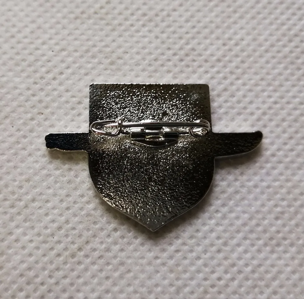 Металлическая брошь с крестом U образной формы в стиле немецкой военной армии