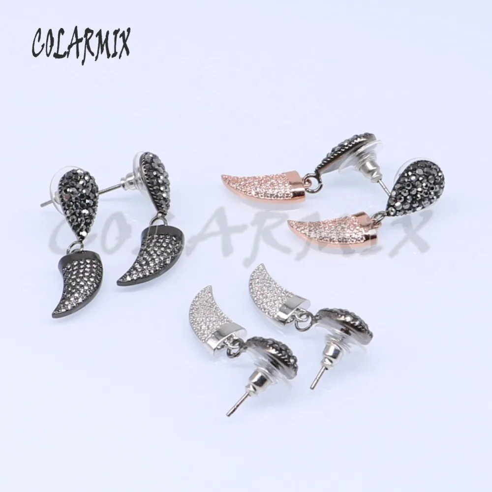 Металлические крошечные серьги в форме кукурузы Разноцветные для крупного