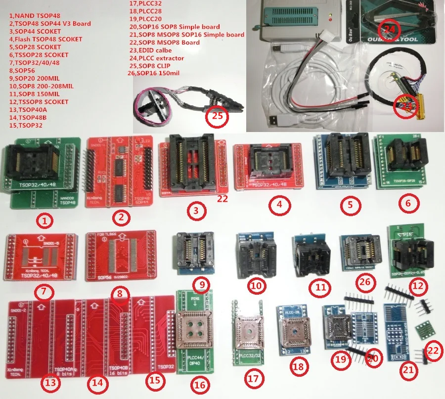 USB-программатор TL866II PLUS программатор EEPROM FLASH AVR MCU PIC ICSP SPI встроенное