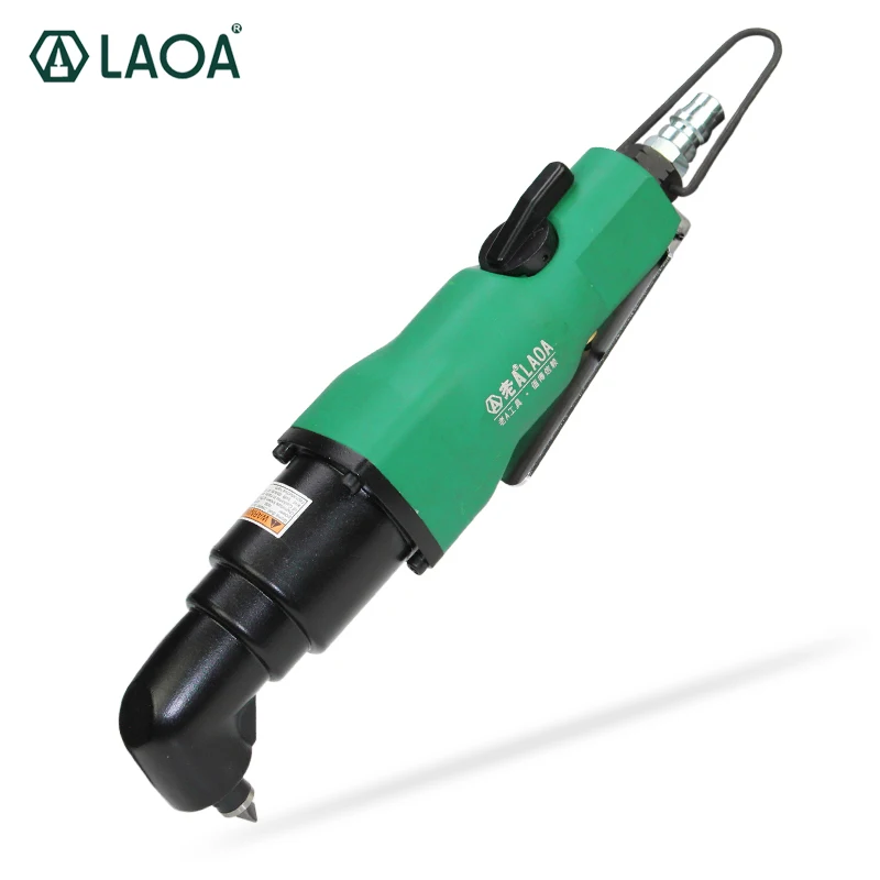 

1PCS LAOA Pneumatic Screwdriver 90 Degree Curved Air Tools Screw Driver screw gun For H6.35 Made in Taiwan,China LA184255