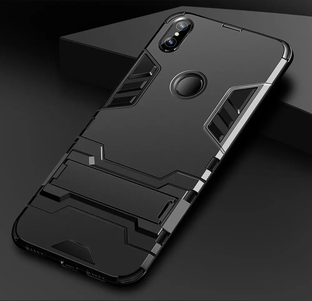 Slim Case For Xiaomi Mi A2 Lite Case Silicone Cover Hard PC+Soft TPU Back Case For On Xiaomi Mi A2 Lite Case Phone Stand Fundas