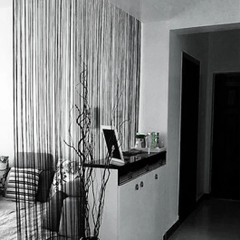 Urijk New Long Tassel Chain String Door Curtain Divider Sheer Window Valance Home Decor Screening Dropshipping | Дом и сад