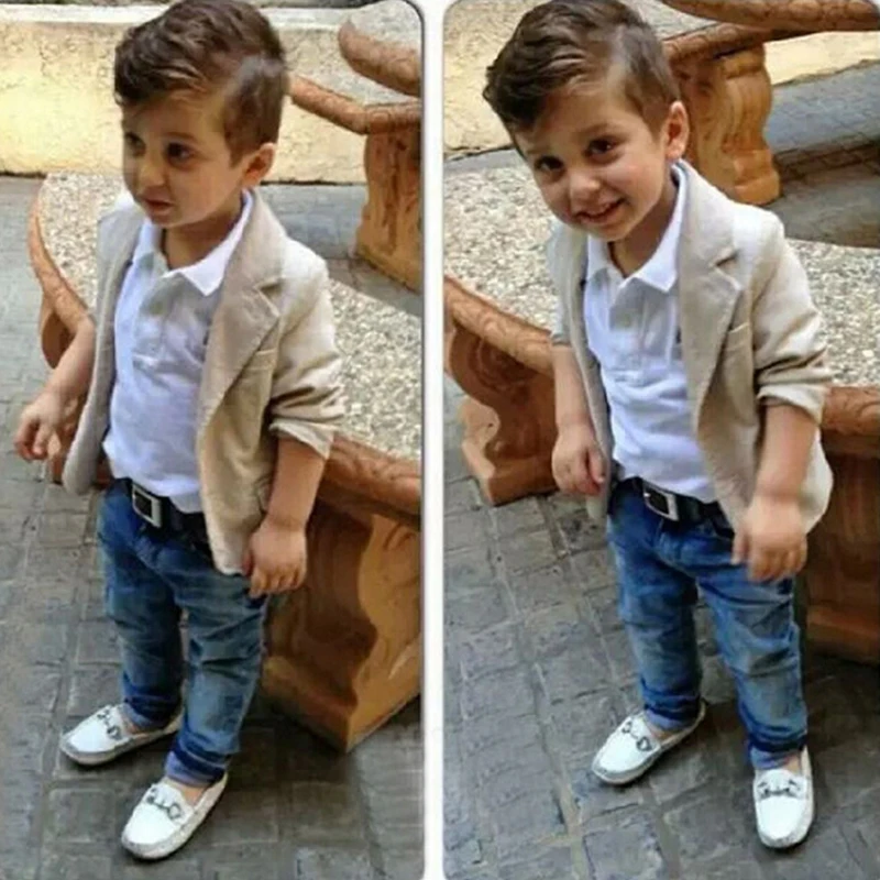 2019 Children Clothing Sets Fashion Character Kids Casual Baby Boys Cute Coat Jacket Shirt Pants 3 Pcs Sport |