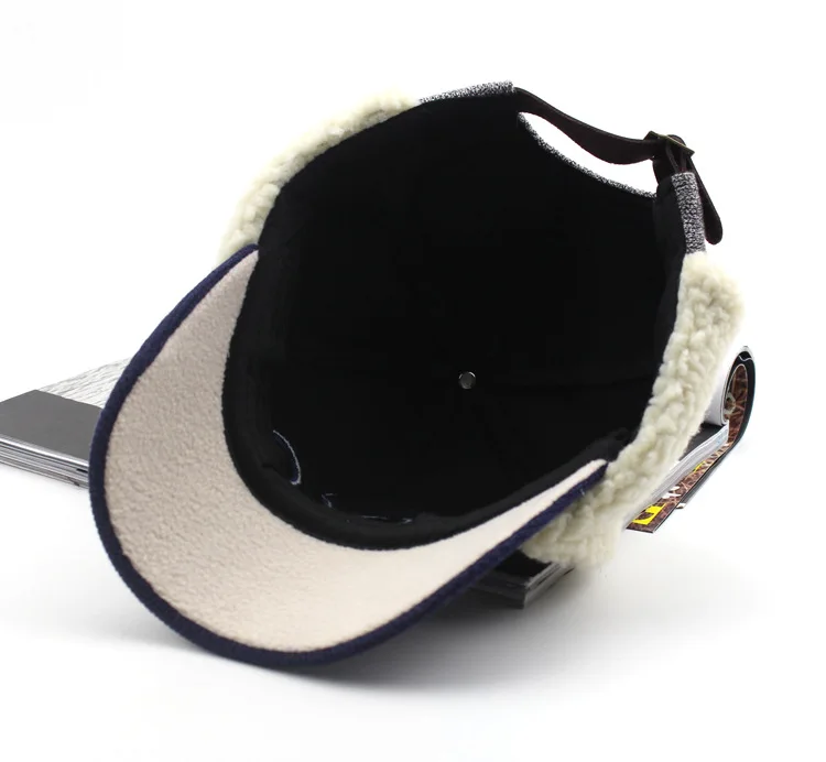 2019 зимние теплые NYC Kids Бейсбол шапки с ушками меховая шапка Детская Casquette Snapback