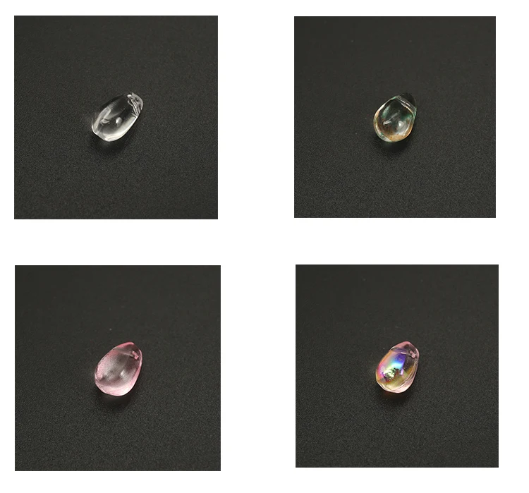 10 шт Мечта Цвет Слеза ангел стекло ожерелье с каплевидными кристаллами алмазные