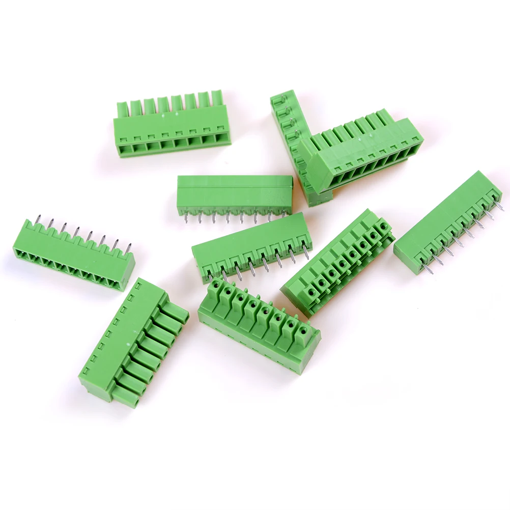 5 шт. 8 полюсов/8 Pin шаг PCB крепление винтовой клеммный блок разъем подходит PCBs 3 81