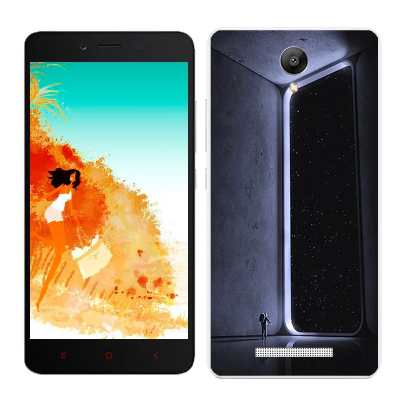 20 Чехлы для Xiaomi Redmi Note 2, Мягкая силиконовая задняя крышка для телефона Redmi Note2, черный чехол с рисунком Пейзажа для Hongmi Note2 - Цвет: 20