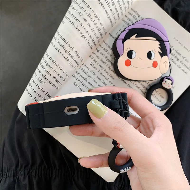 Для AirPods чехол милый мультяшный защитный беспроводной для наушников Air pods 2 Чехол