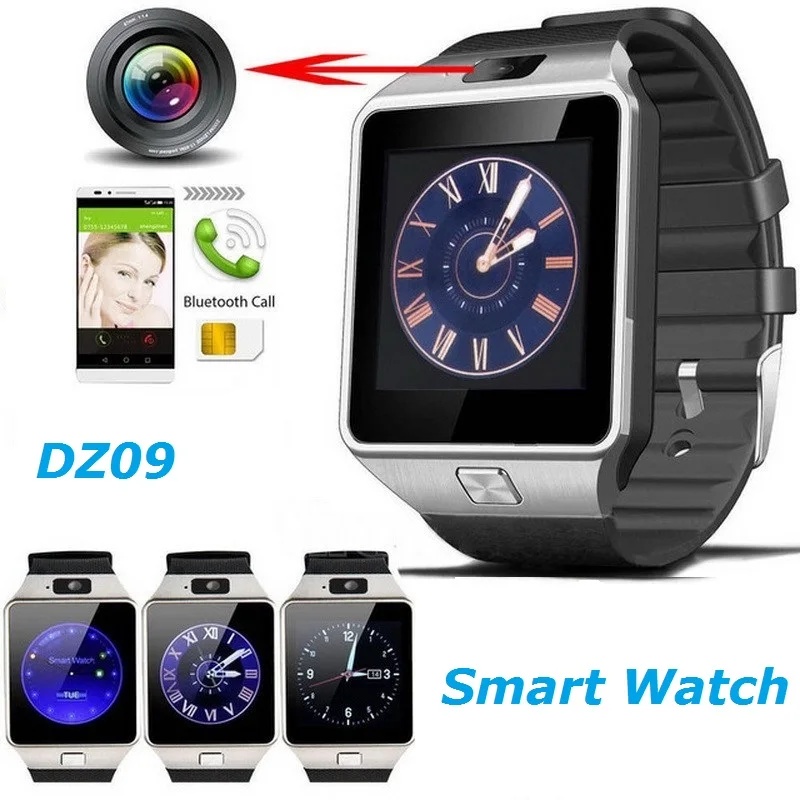 Горячая Распродажа DZ09 Смарт часы Android телефонный звонок 2G GSM sim-карта камера Bluetooth Smartwatch для andoid и ios