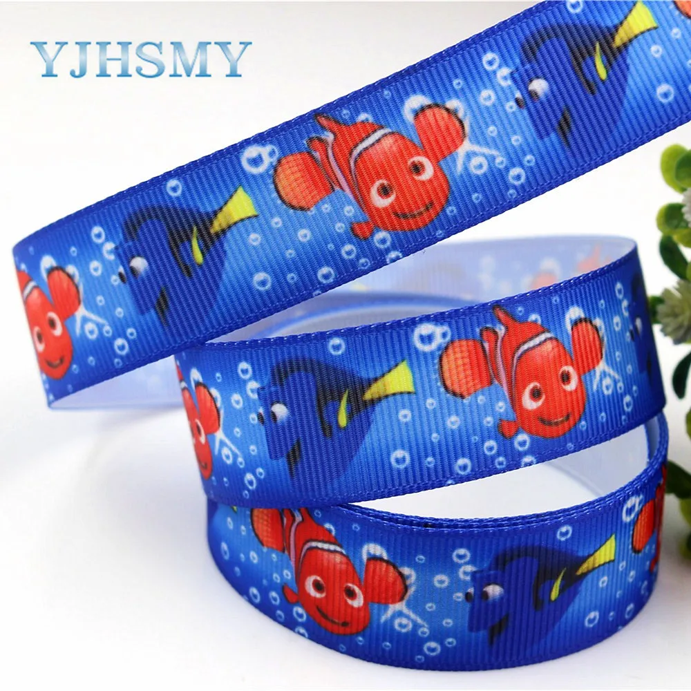 YJHSMY F-17609-478 22 мм 10 ярдов мультфильм печатных grosgrain ленты DIY ручной работы