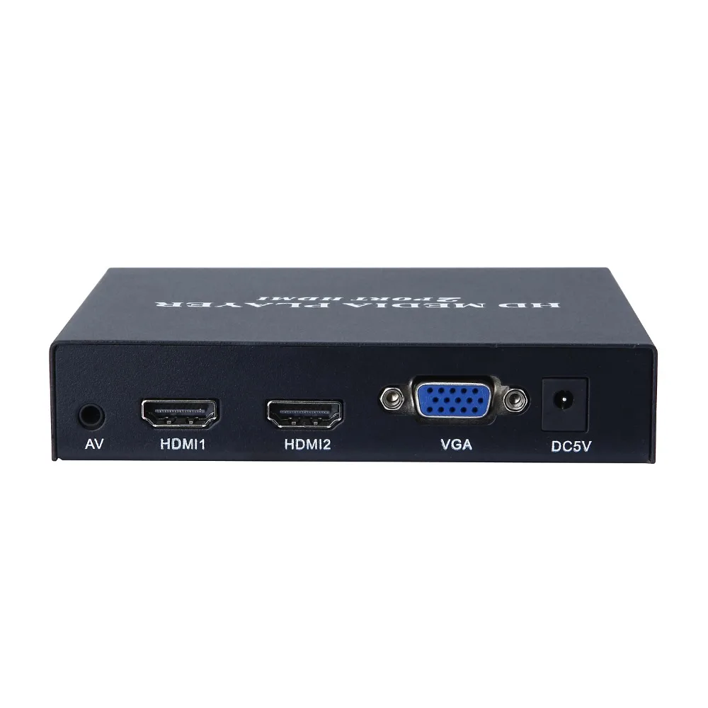 Мультимедийный плеер Full HD 1080P HDD Sup порты 2 порта HDMI + VGA CVBS выход SD/MMC/USB хост AVI DivX MKV DVD