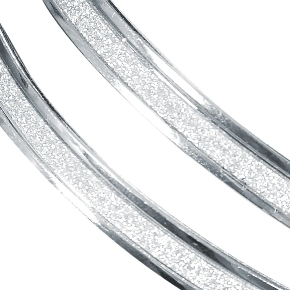 2 шт./лот серебро Браслеты для Для женщин панк матовые блестящие леди танец