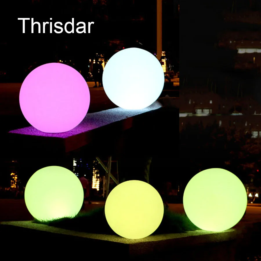 7 цветов RGB светодиодный плавающий магический шар светодиодный подсветкой мяч для бассейна свет IP68 уличная мебель бар настольные лампы с пультом дистанционного управления