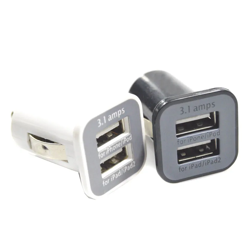 Автомобильное зарядное устройство с двумя USB-портами 5 в 3 1 а для iPad планшетных ПК