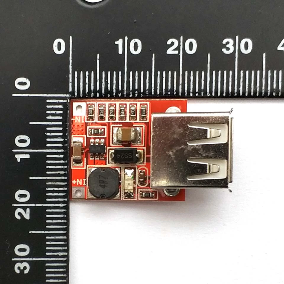 Повышающий Модуль питания источника с 3 В до 5 в 1 А USB зарядное устройство для