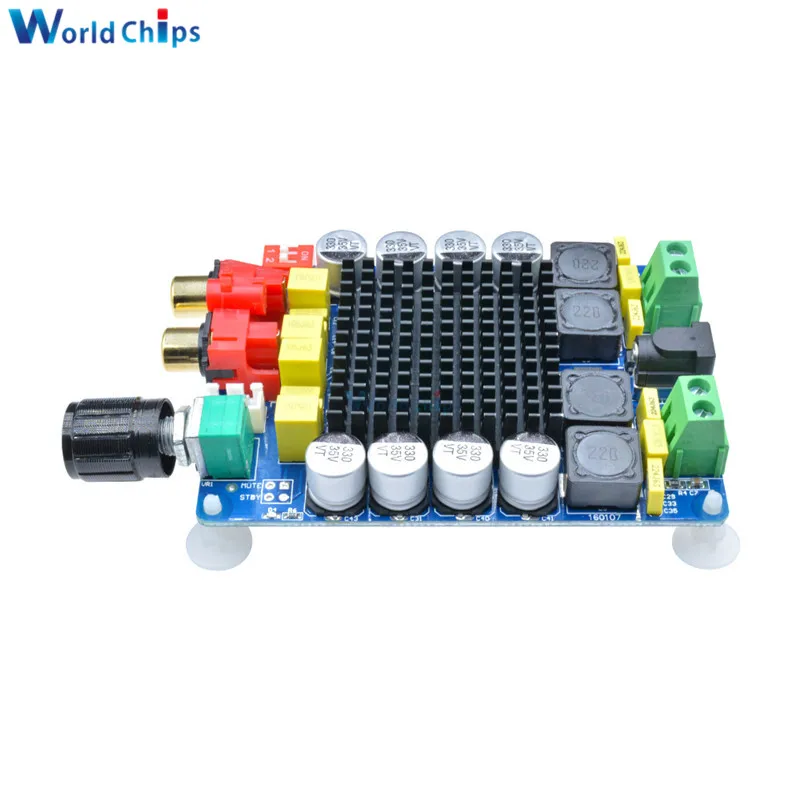 TDA7498 класс D 2X100 Вт двухканальный АУДИО стерео усилитель доска 2*100 Вт цифровой усилитель мощности плата модуль высокой мощности 15-34 в