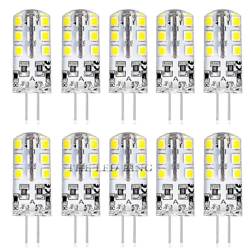 12 шт./лот Светодиодная лампа G4 3 Вт 5 9 15 21 AC DC В 220 в 110 SMD 3014 24 32 48 64 104 152LED эквивалент 10