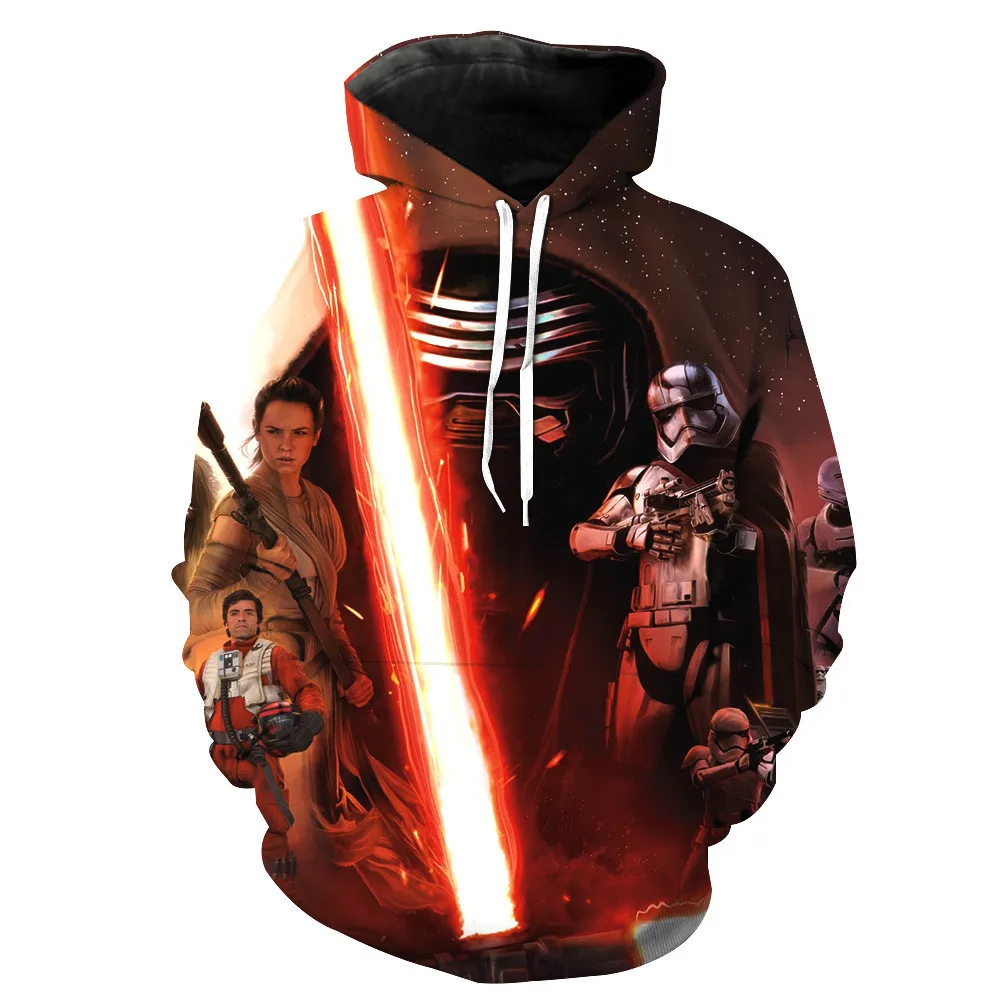 Новейшие 3D-печать Рождество Хэллоуин герой звездный фильм толстовки с капюшоном для женщин/мужчин Повседневные свободные свитшоты большого размера.