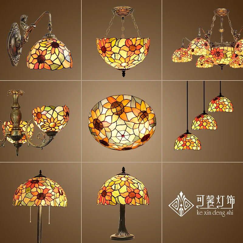 European garden balcony bedroom corridors lobby ceiling lamps Tiffany art LED corridor lamp | Освещение