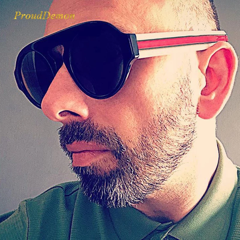 Prouddemon 2020 новые брендовые дизайнерские роскошные круглые солнцезащитные очки для