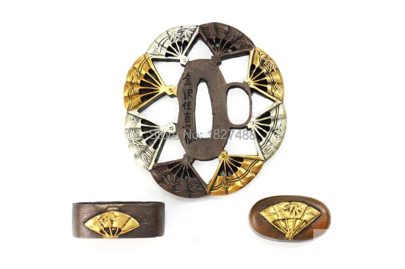 TFK020 самурайский Катана вентилятор TSUBA FUCHI Кашира фитинги для DIY|fitting| |