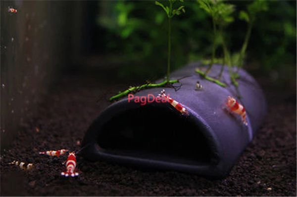 Вверх керамический тент плитка многофункциональная Pletile аквариум орнамент Pleco Рыба Креветки цихлид аквариума украшение пещера укрытие