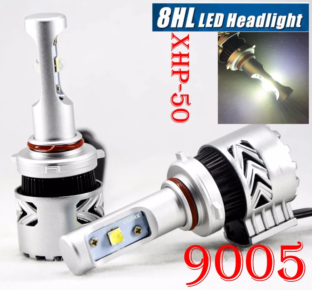 

1 комплект 9005 HB3 80 Вт 12000LM G8 светодиодные фары комплект XHP-50 4 светодиодный SMD чип супер яркий 6000K однолучевой высокоскоростной вентилятор вожд...